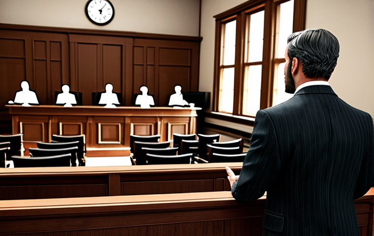 법률 자문가의 경력 개발 포인트 - ** A professional businesswoman in a modest business suit, sitting at a desk in a modern office, ful...