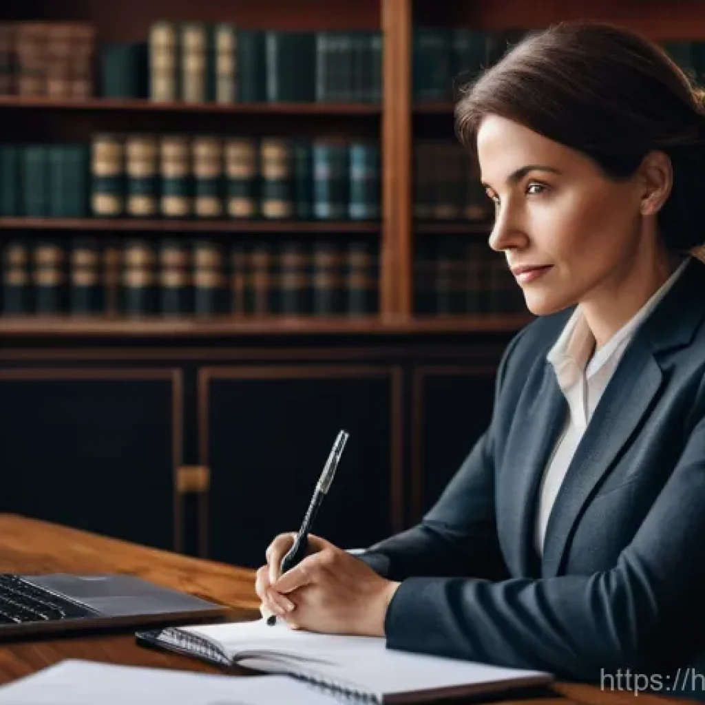 법률자문가의 업무 스킬 - **Prompt: The Art of Empathetic Communication**
    "A sophisticated legal advisor, a woman in her l...