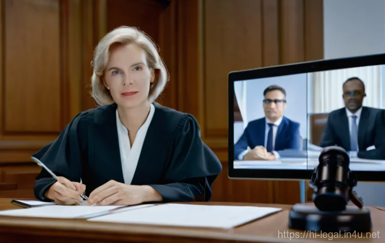 법률 실무에서의 효율성 증대 방법 - **Prompt:** A modern lawyer, confidently using document automation software to draft legal papers. T...