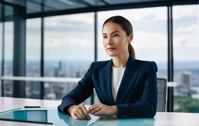 법률 자문가의 고급 기술 교육 - Image Prompt 1: The Digitally Empowered Lawyer**