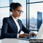 법률 자문가의 실무 개발 방법 - **Prompt 1: Modern Legal Professional Embracing Technology**
    "A diverse, professionally dressed ...