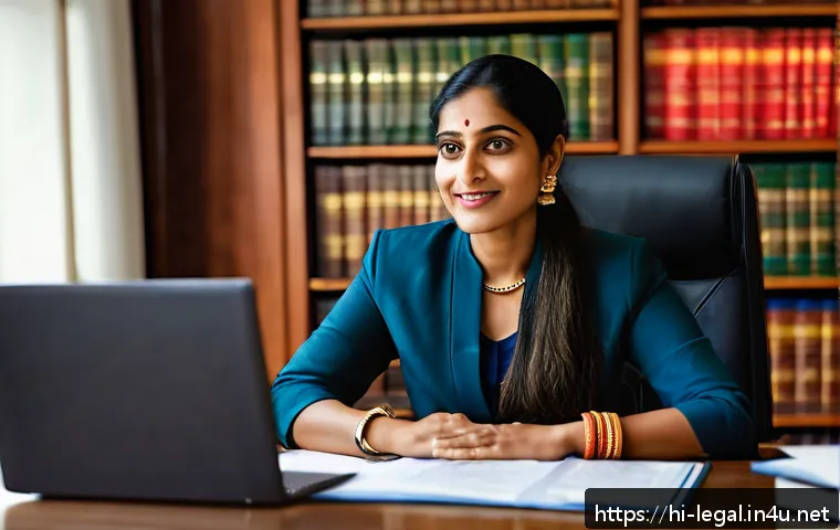 법률 자문가를 위한 고객 관리 - A professional Indian legal consultant in a modern office setting, engaging in a warm and clear conv...